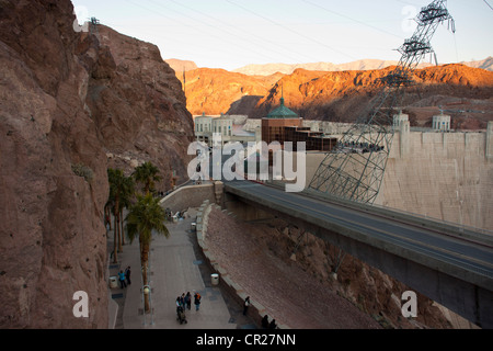 La diga di Hoover al Lago Mead Las Vegas Nevada USA. Foto Stock