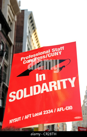 Giorno di maggio Maggio 1, 2012, occupano Wall Street, Manhattan New York City Foto Stock