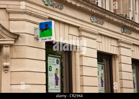 Lloyds TSB Bank in Newton Abbot, Devon, Regno Unito. Foto Stock