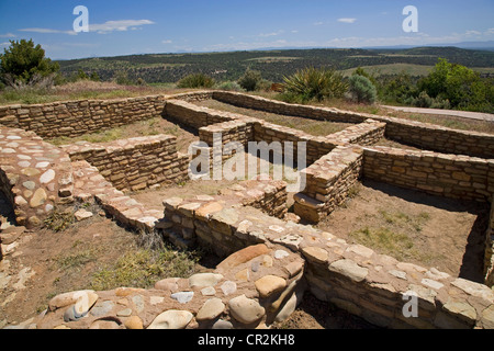 Il rulins di Escalante Pueblo, al canyon di antichi monumento nazionale, Colorado Foto Stock