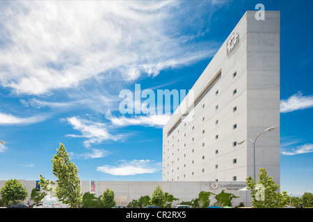 Granada Spagna Andalusia Museo della Memoria Andaluso di Alberto Campo Baeza. Piano superiore: ristorante del famoso chef Alvaro Arriaga. Foto Stock