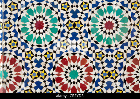 Mosaico in Marocco, Africa Foto Stock