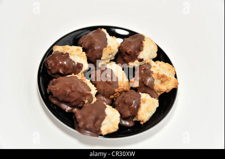 Amaretti al cocco, biscotti di Natale, Foto Stock