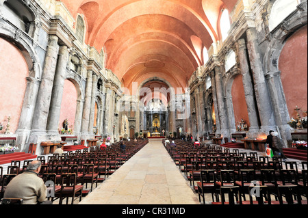 Vista interna, Igreja de Sáo Domingos, Sáo Domingos Chiesa, la costruzione è iniziata nel 1399, il completamento del XVIII secolo, nel 1954 molto Foto Stock