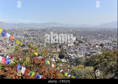 Viste panoramiche su Kathmandu, Valle di Kathmandu, Nepal, Sud Asia, Asia Foto Stock