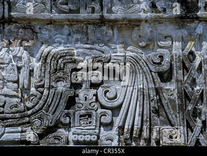 Messico, Stato di Morelos, Xochicalco sito Patrimonio Mondiale UNESCO Foto Stock