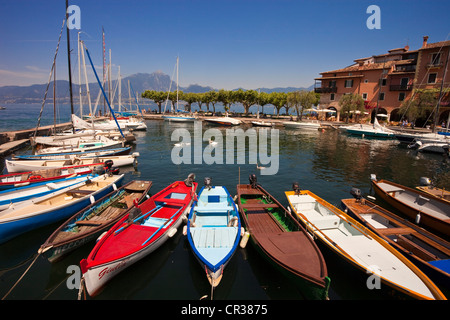 L'Italia, Veneto, il Lago di Garda e Torri del Benaco Foto Stock