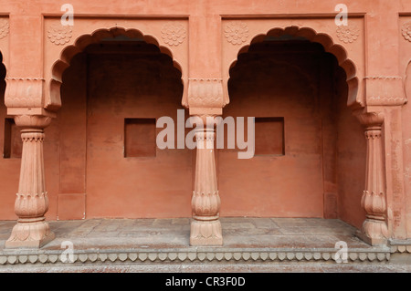 Dettaglio, palazzo comunale nel Forte di Jaisalmer, Rajasthan, India, Asia Foto Stock