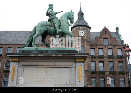 Jan Wellem II Municipio Dusseldorf Germania Foto Stock