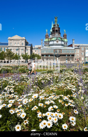 Canada, Provincia di Quebec, Montreal Vieux Montréal (Old Montreal distretto), Vieux Port (vecchio porto), Rue de la commune, Foto Stock