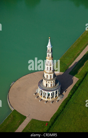 Francia, Indre et Loire, Amboise, Chanteloup Pagoda (vista aerea) Foto Stock