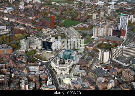 Vista aerea di Leeds Metropolitan University LMU Foto Stock