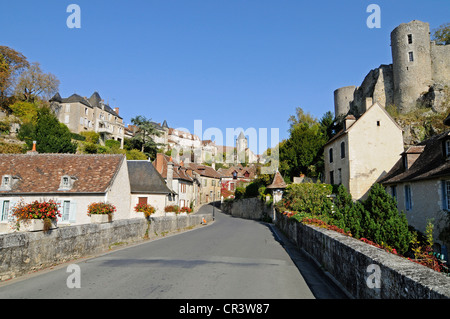 Angoli sur l'Anglin, villaggio, comunità, Poitiers, Vienne, Poitou-Charentes, Francia, Europa PublicGround Foto Stock