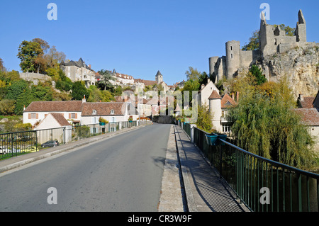 Angoli sur l'Anglin, villaggio, comunità, Poitiers, Vienne, Poitou-Charentes, Francia, Europa PublicGround Foto Stock