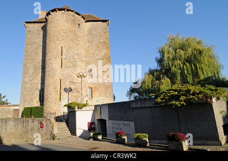 Museo, George Sand, scrittore, La Chatre, Chateauroux, Indre, regione centrale, Francia, Europa PublicGround Foto Stock