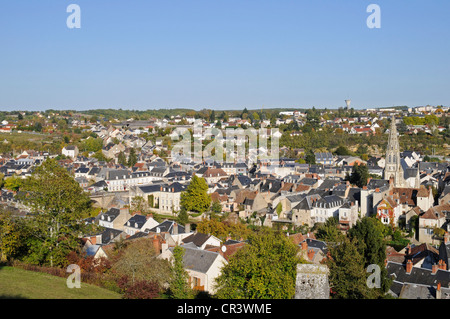 Villaggio di Argenton-sur-Creuse, Chateauroux, Indre, regione centrale, Francia, Europa PublicGround Foto Stock