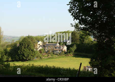 Alloggio rurale nel villaggio di Rudry vicino alla città Caerphilly Galles del Sud GB UK 2012 Foto Stock