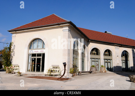 Musee du Cheval de trait, horse museum, Levier, Pontarlier, dipartimento del Doubs, Franche-Comte, Francia, Europa PublicGround Foto Stock