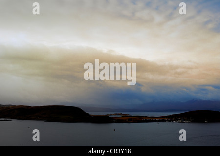 Kerrera al tramonto dalla torre mccaigs. oban Foto Stock