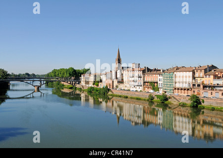 Fiume Tarn, Montauban, Dipartimento del Tarn-et-Garonne, Midi-Pirenei, Francia, Europa Foto Stock