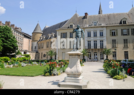Jardin de Ville, città giardino, Ancien Hotel de Lesdiguieres, Grenoble, Rhone-Alpes, Francia, Europa Foto Stock