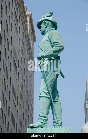 New York, Buffalo, Lafayette Square. La guerra civile monumento, "i soldati e marinai" Foto Stock