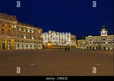 Municipio, Piazza dell'Unita Italia, Trieste, Italia, Europa Foto Stock