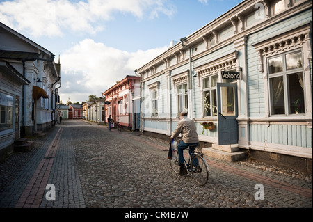 Finlandia, Golfo di Botnia, Westhern Finlandia Provincia, Rauma vecchia città patrimonio mondiale UNESCO Foto Stock