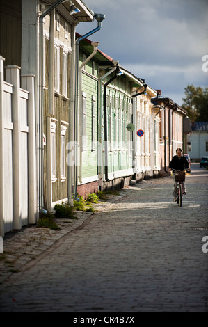 Finlandia, Golfo di Botnia, Westhern Finlandia Provincia, Rauma vecchia città patrimonio mondiale UNESCO Foto Stock