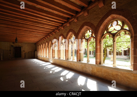 Abbazia gotica chiesa di San Pietro, un ex collegiata e la chiesa del monastero benedettino di Gruessau, chiostro Foto Stock