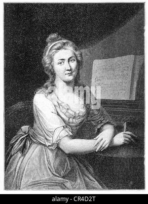 Charlotte von Kalb (1761-1843), scrittore, acciaio incisione, prima del 1880 Foto Stock