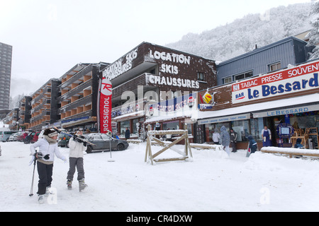 Super Besse ski resort, Parc Naturel Regional des Volcans d'Auvergne parco naturale Regionale dei Vulcani d'Alvernia, Monts Dore Foto Stock