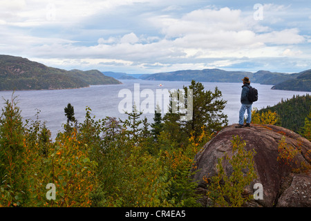 Saguenay Fjord, San Lorenzo parco marino, Saguenay Lac Saint Jean Regione, Quebec, Canada Foto Stock