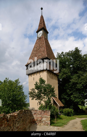 Chiesa fortificata, Sito Patrimonio Mondiale dell'UNESCO, Biertan, Transilvania, Romania, Europa Foto Stock