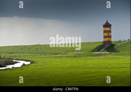 Faro, Pilsum, Frisia orientale, Bassa Sassonia, Germania, Europa Foto Stock