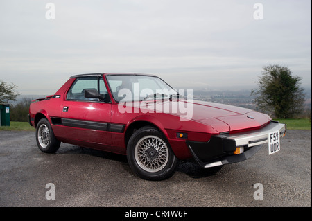Fiat X1/9 classic sport automobilistico italiano - metà anni ottanta motore Bertone ha progettato auto Foto Stock