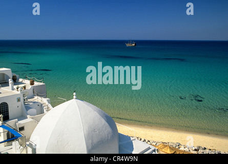 Tunisia Hammamet, vista sulla medina dalla kasbah Foto Stock