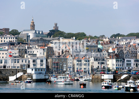 Regno Unito, Isole del Canale, Guernsey, Saint Peter Port Foto Stock