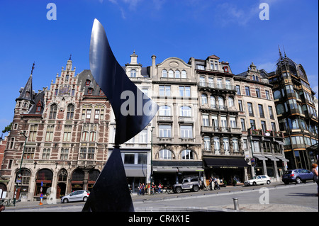 Il Belgio, Bruxelles, Mont des Arts District, scultura Foto Stock