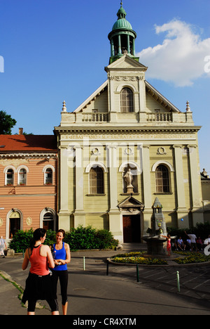Ungheria, Dél-Dunántúl, Contea di Baranya, Pecs, Piazza Széchenyi (Széchenyi tér), Chiesa della Misericordia Foto Stock