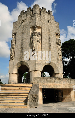 Mausoleo del poeta cubano ed Eroe Nazionale José Martí, Cementerio de Santa Ifigenia cimitero, Santiago de Cuba, Cuba Foto Stock