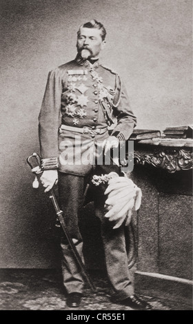 Tann-Rathsamhausen, Ludwig Freiherr von der, 18.6.1815 - 26.4.1881, generale bavarese, comandante generale del i corpo dell'esercito bavarese 1869 - 1881, lunghezza intera, circa 1870, Foto Stock