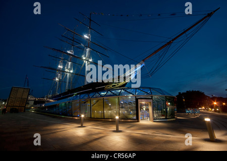 Recentemente rinnovato Cutty Sark tea clipper ship a Greenwich London REGNO UNITO Foto Stock