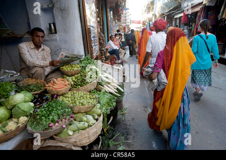 India Rajasthan, Pushkar, mercato Foto Stock