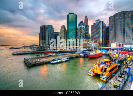 South Street Seaport in New York City Foto Stock