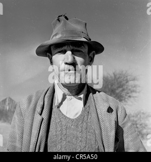 Sud Africa,1950s. Ritratto di un locale Afrikaaner maschio da J Allan contanti. Foto Stock