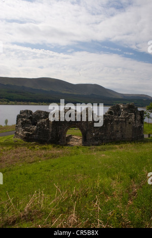 Doon Castle e Loch Doon,Ayrshire,Scozia Scotland Foto Stock