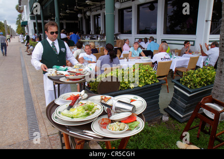 Miami Beach Florida, South Pointe SoFi, Point, Smith and & Wollensky, ristorante, ristoranti, ristoranti, ristoranti, ristoranti, ristoranti, ristoranti, ristoranti, caffè, bistrot, al fresco, marciapiede o Foto Stock