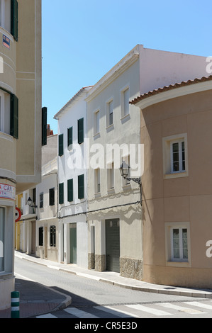 Appartamenti Case ed appartamenti in città di es mercadel menorca Spagna Foto Stock