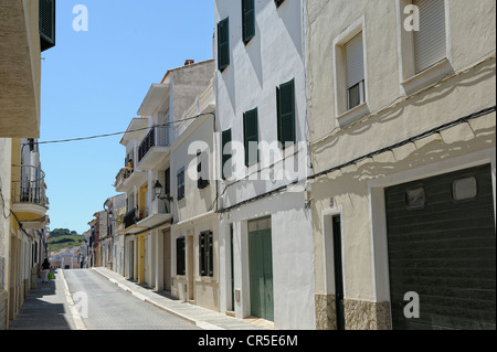 Appartamenti Case ed appartamenti in città di es mercadel menorca Spagna Foto Stock